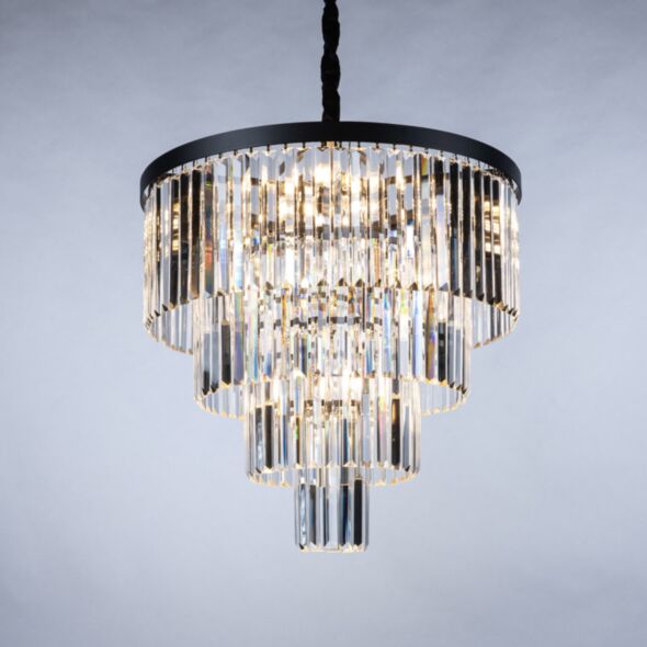 Kristallkrona Florence Svart Ø 60cm