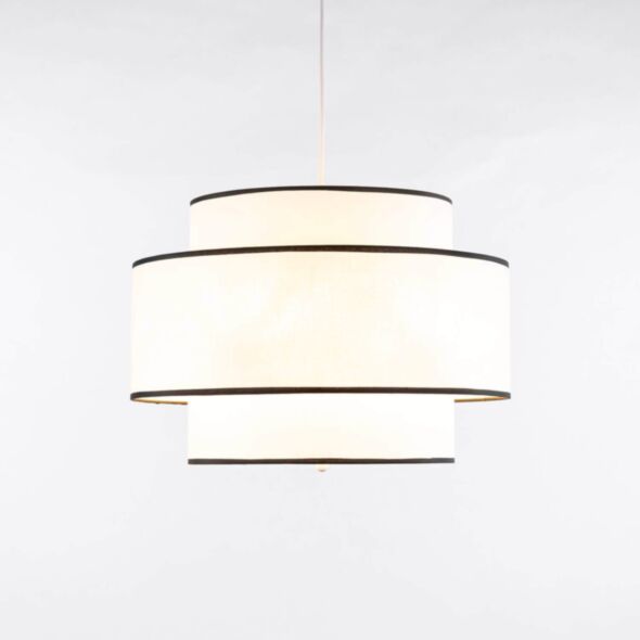 Taklampa Vit/Svart Ø50cm - Tokyo