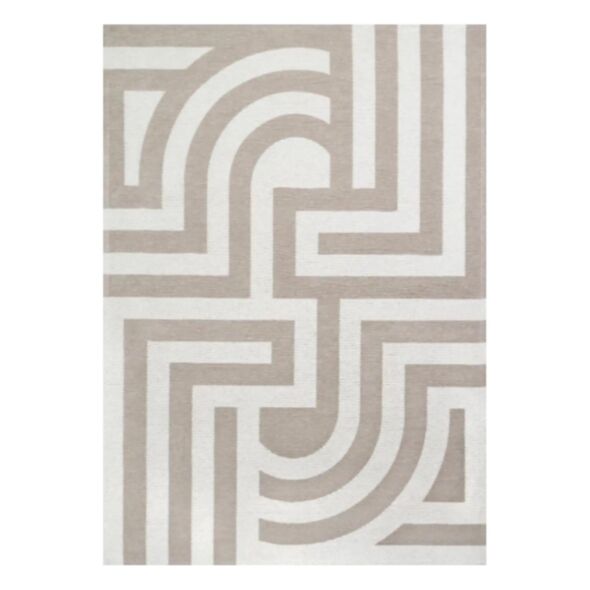 Mönstrad Matta Vit/Beige 160x230cm - Tiffany