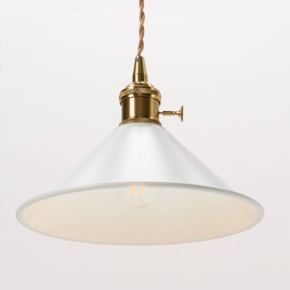 Fönsterlampa/Pendellampa Vit & Mässing - Rosendal