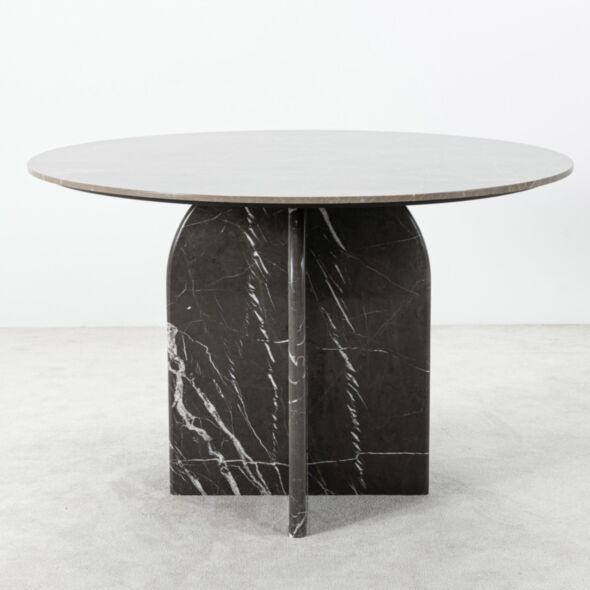 Runt Matbord Marmor Grå Ø120cm - Matisse