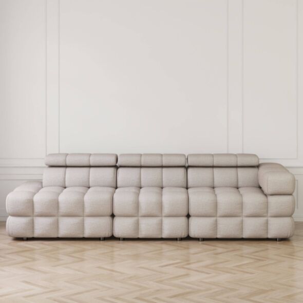 Soffa 3-sits 288cm Sand Armstöd Höger - Paris