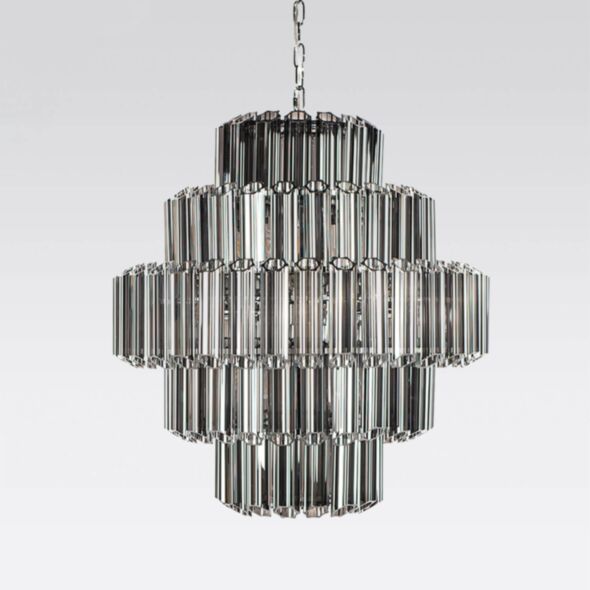 Kristallkrona Ø65cm Krom/Svart - Verona