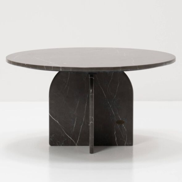 Soffbord Ø80cm Grå Marmor - Matisse