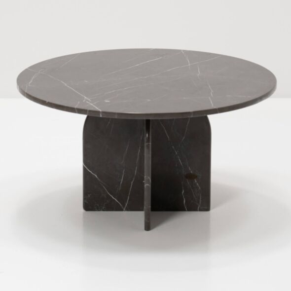 Soffbord Ø80cm Grå Marmor - Matisse