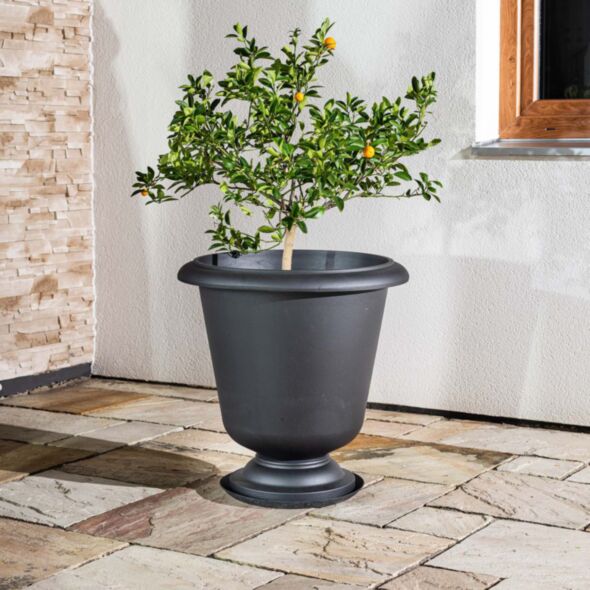 Stor Kruka Utomhus 58x60cm Svart - Gloria