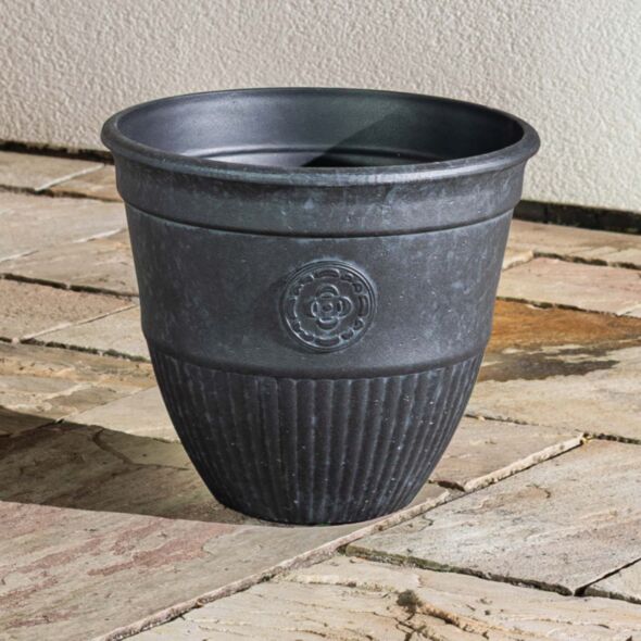Svart Kruka Utomhus 36x30cm - Antonella