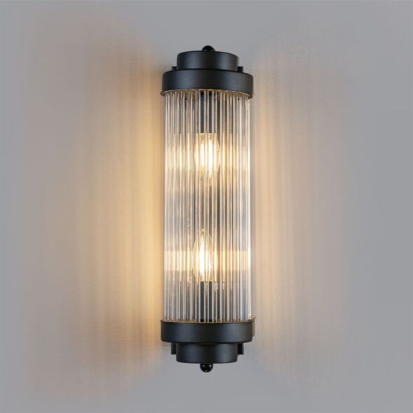 Kristall Vägglampa Nice Svart H40cm