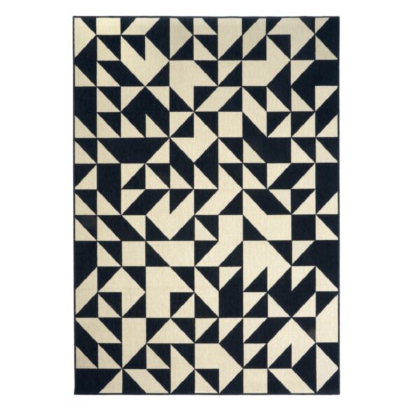 Utomhusmatta 200x290cm Svart/Vit - Luz