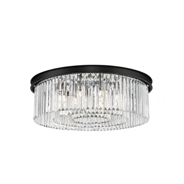 Florence Kristallplafond 60 cm Svart