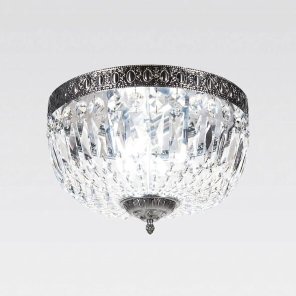 Kristallplafond Krom Ø40cm - Uppsala