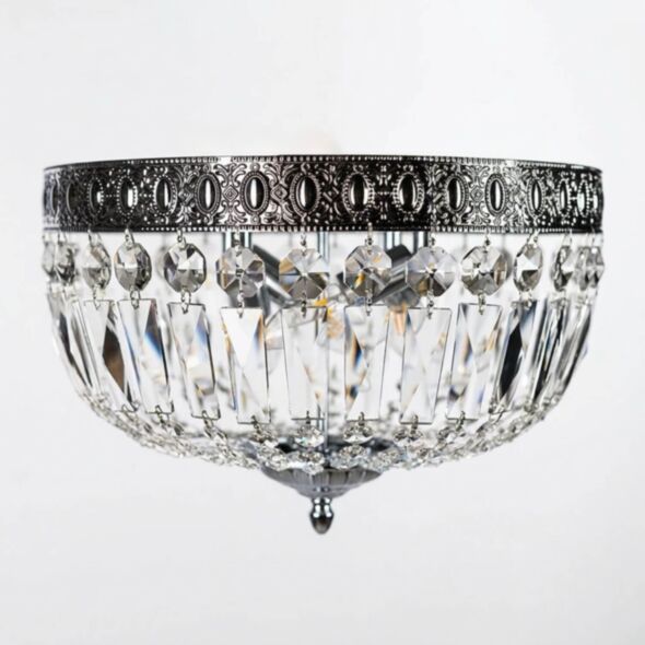 Kristallplafond Krom Ø40cm - Uppsala
