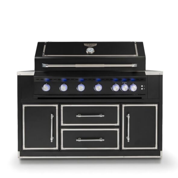 Gasolgrill Svart Rostfritt Stål 162cm - Monte Carlo