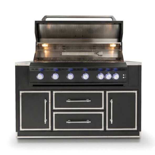 Gasolgrill Svart Rostfritt Stål 162cm - Monte Carlo
