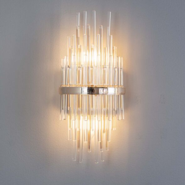 Kristall Vägglampa Krakow Guld H43cm