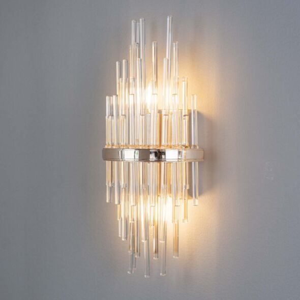 Kristall Vägglampa Krakow Guld H43cm