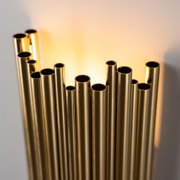 Vägglampa Guld H40cm - Monaco