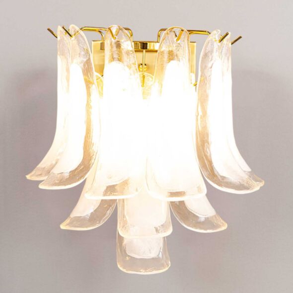 Vägglampa Kristall Klar/Mässing - Livorno