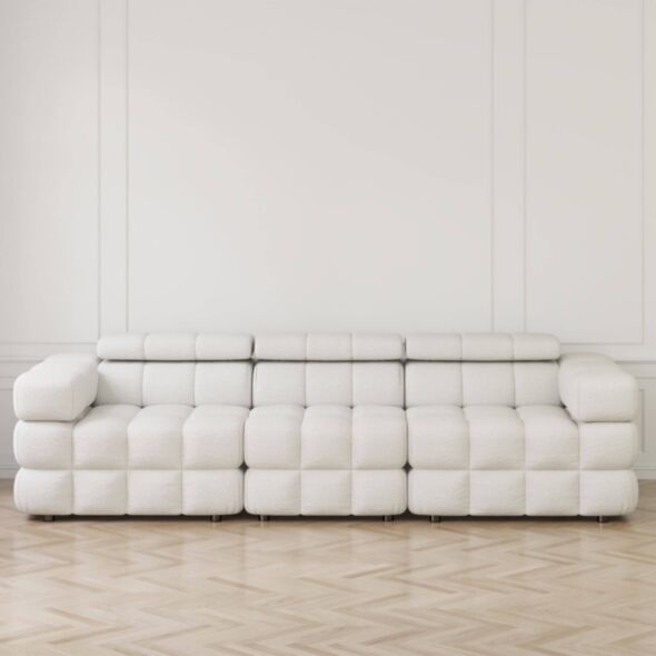 Soffa 3-sits 285cm Vit  - Paris