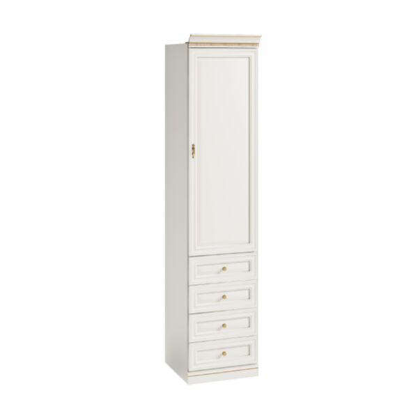 Vit Garderobsmodul 1D-08 Panel Höger - Monte Carlo