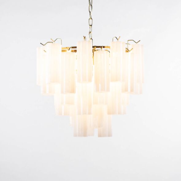 Kristallkrona Ø58xH50cm Opal/Mässing - Cagliari
