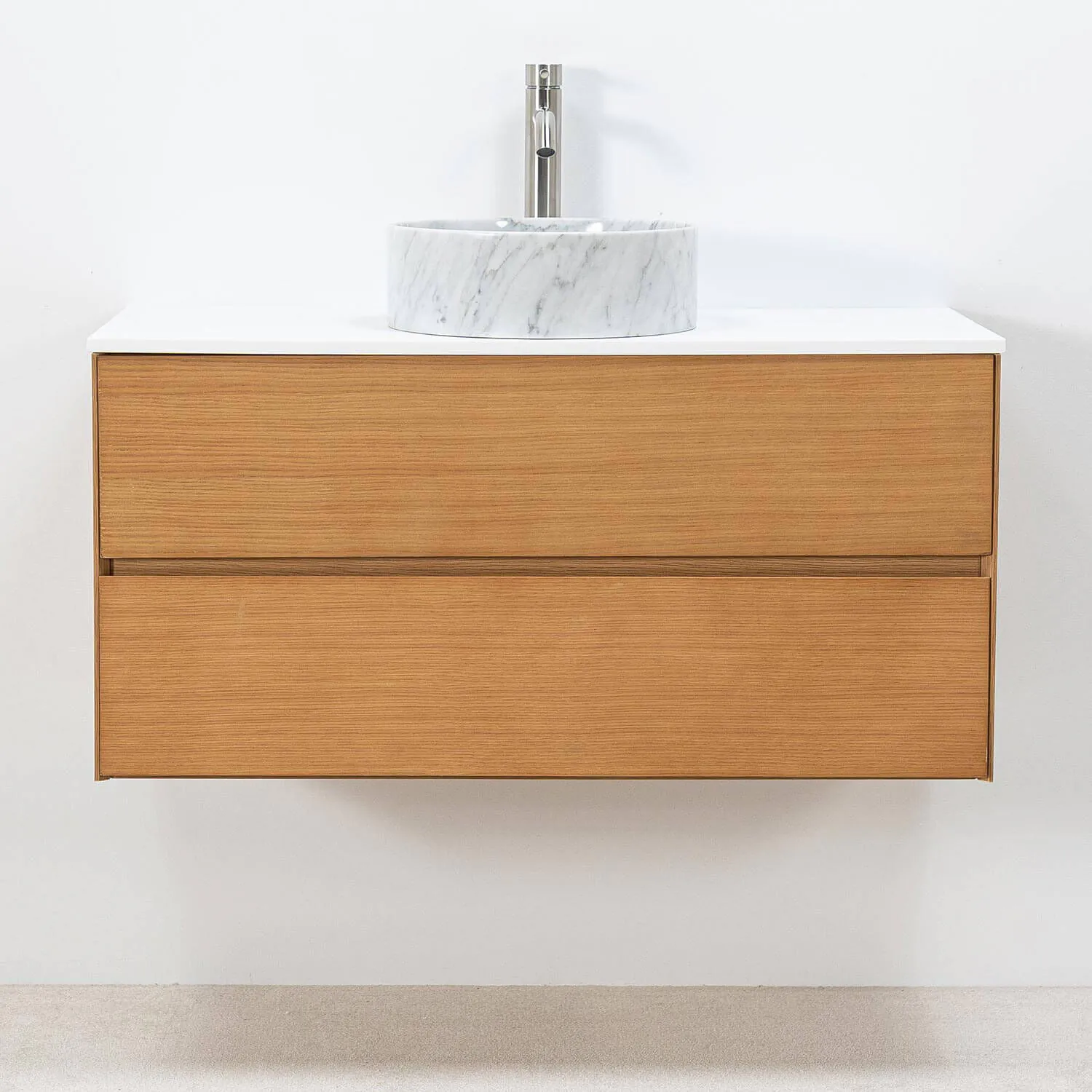 Modern kommod 100cm med marmor handfat - Marstrand