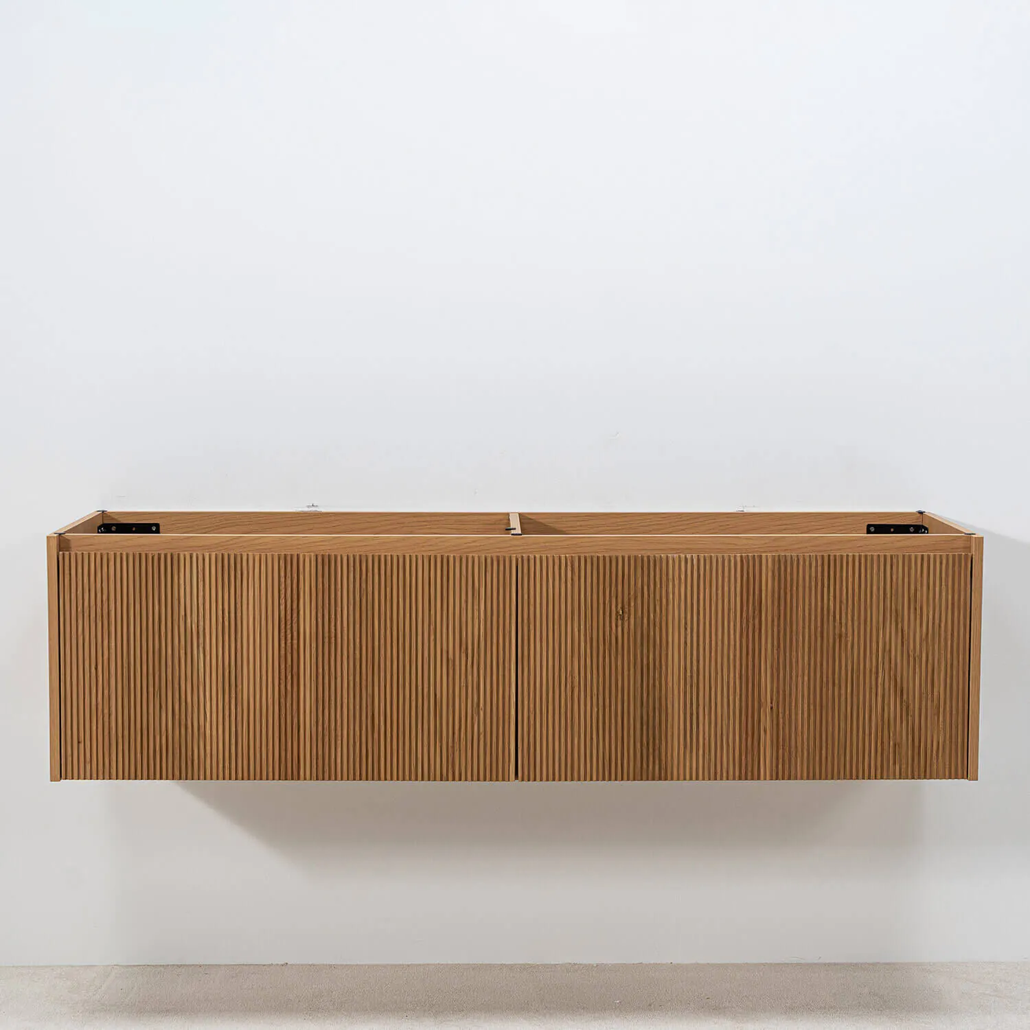 Dubbelkommod Ek 150cm Vit Marmor - Båstad
