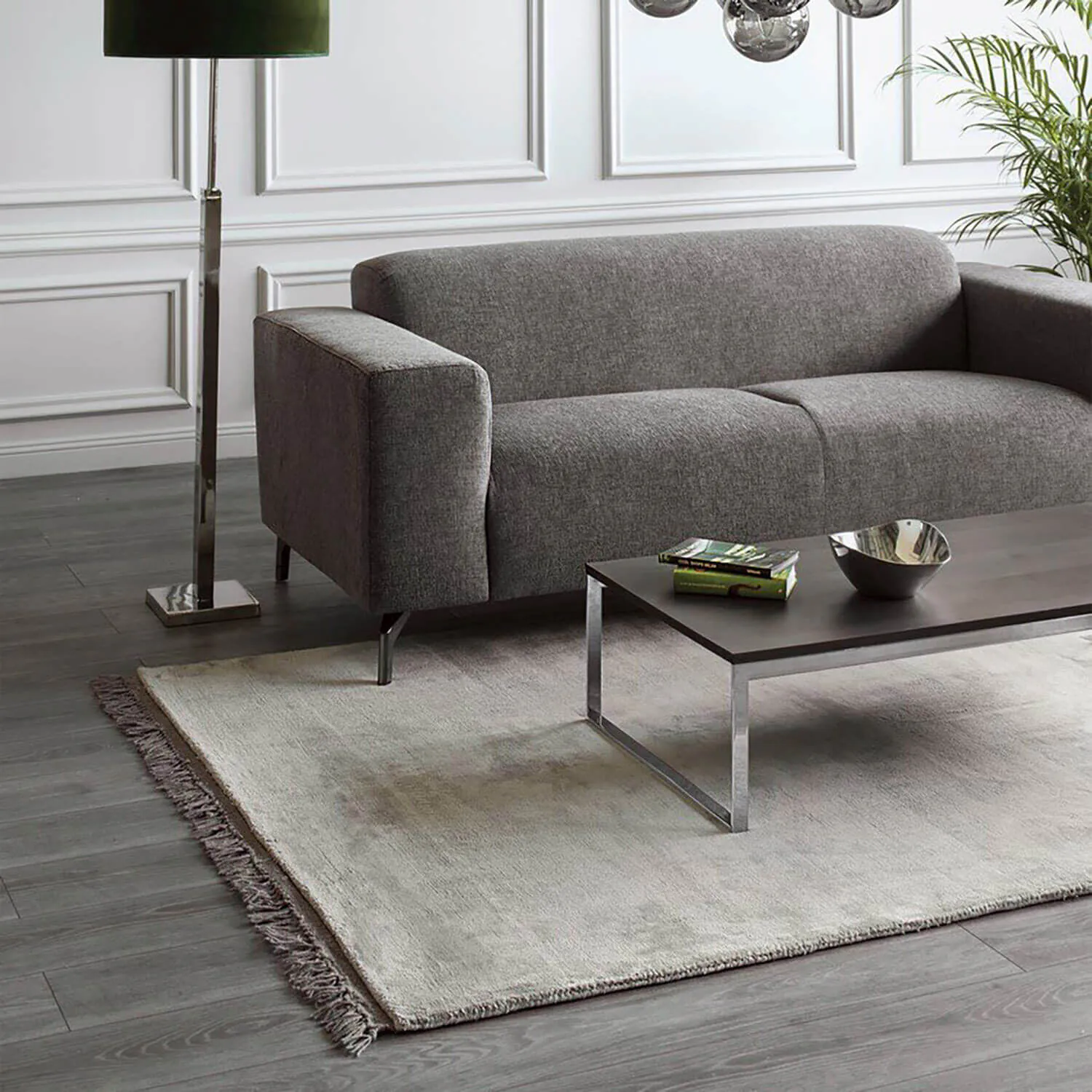 Viskosmatta Beige 160x230cm - Luna