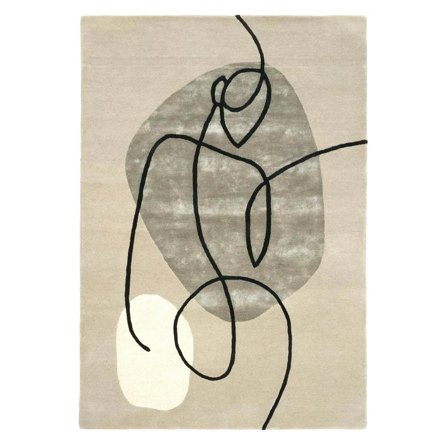 Beige Viskosmatta 200x300cm - Leia