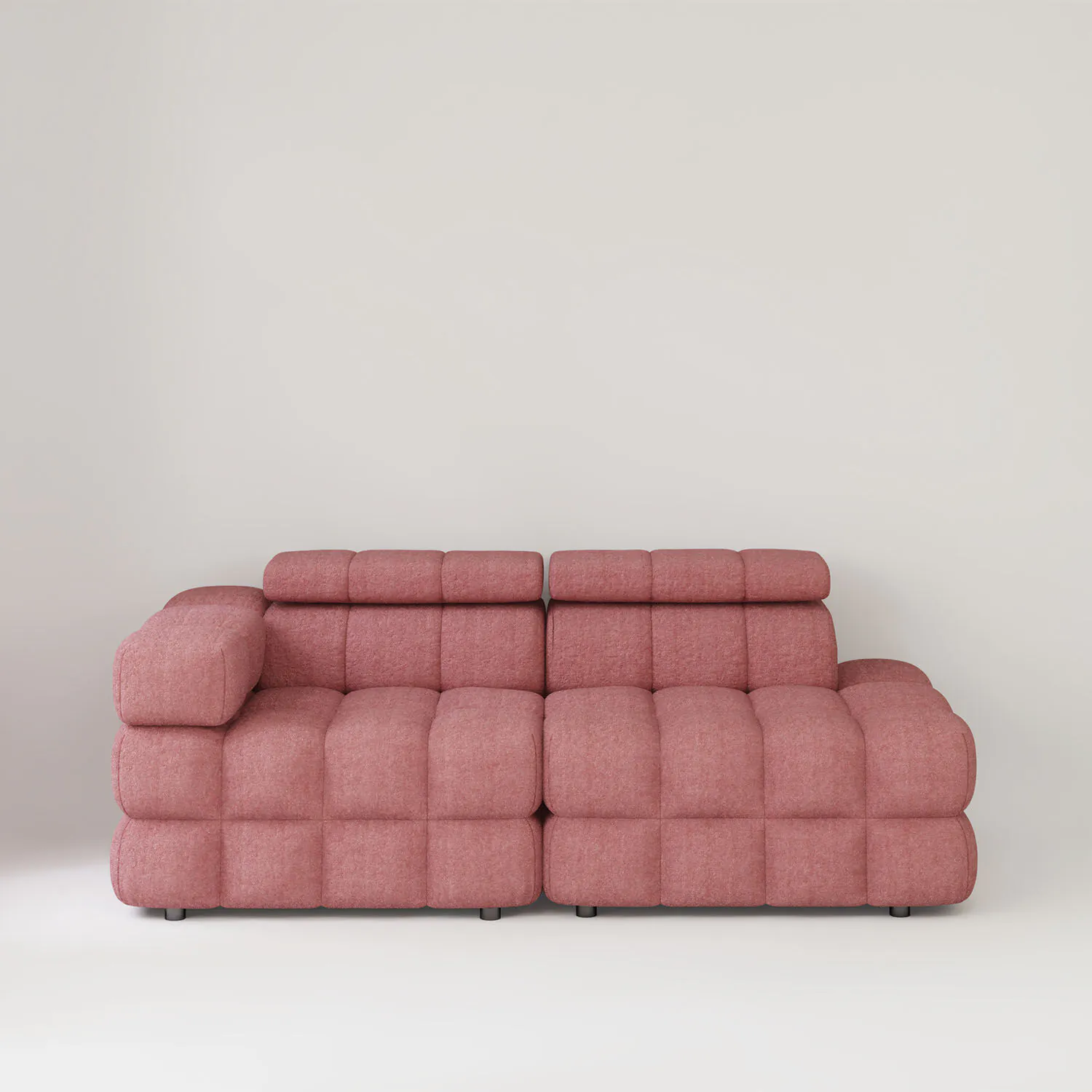 Soffa 2-sits 213cm Rosa Armstöd Vänster - Paris