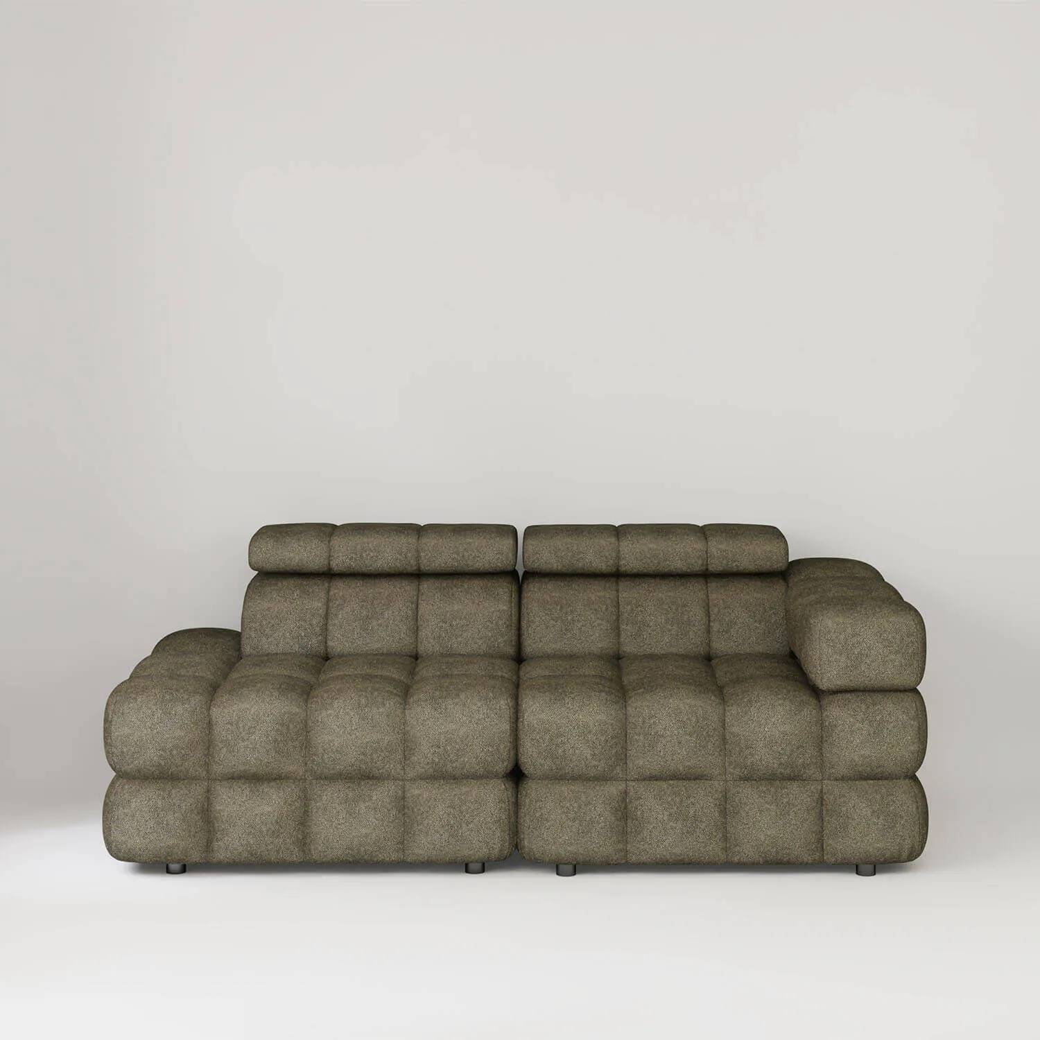 Soffa 2-sits 213cm Olivgrön Armstöd Höger - Paris