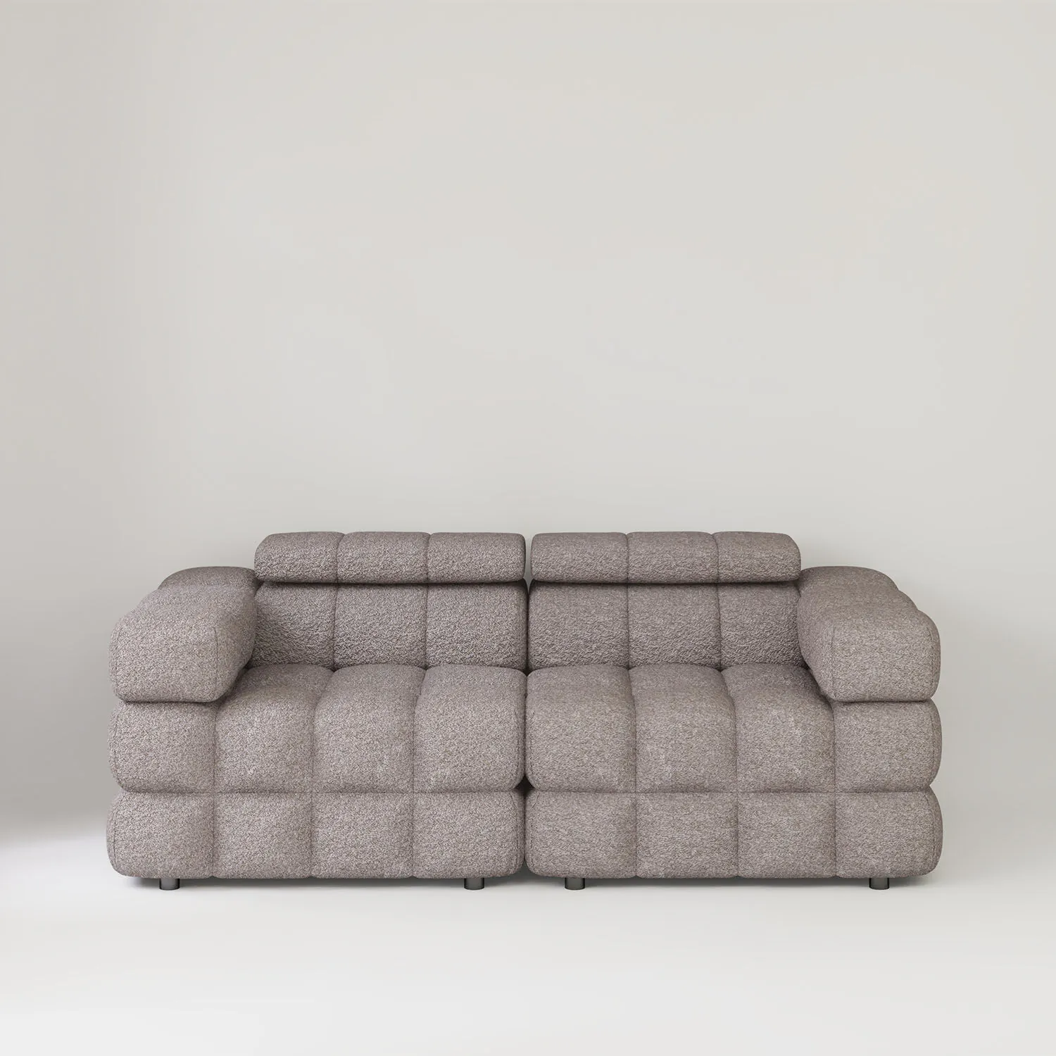 Soffa 2-sits 210cm Brun Boucle  - Paris