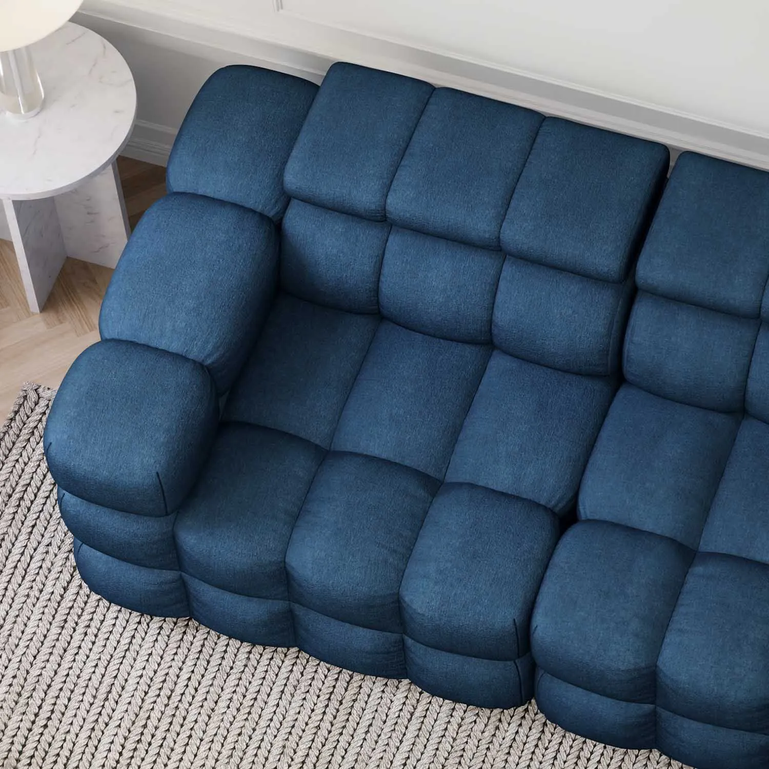 Soffa 2-sits 210cm Mörkblå  - Paris