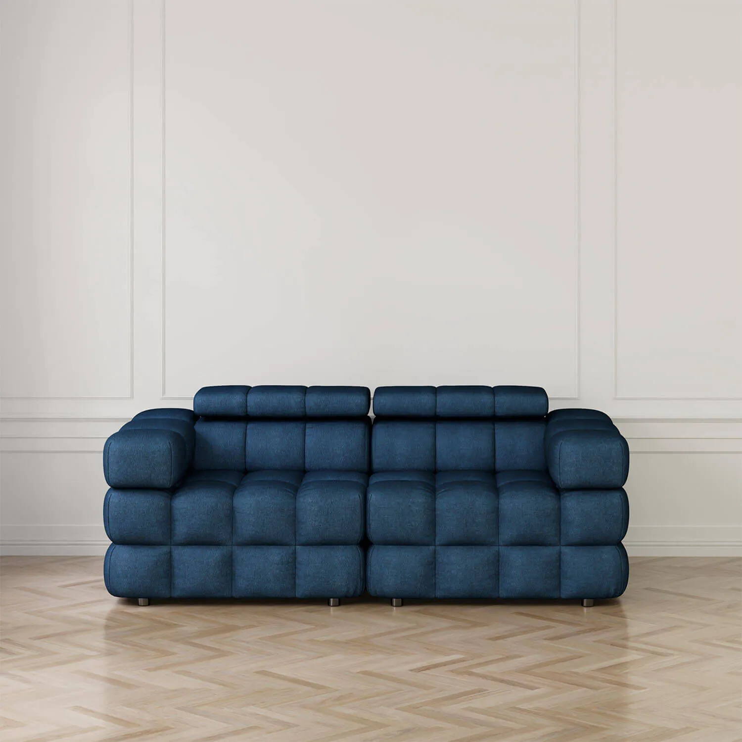Soffa 2-sits 210cm Mörkblå  - Paris