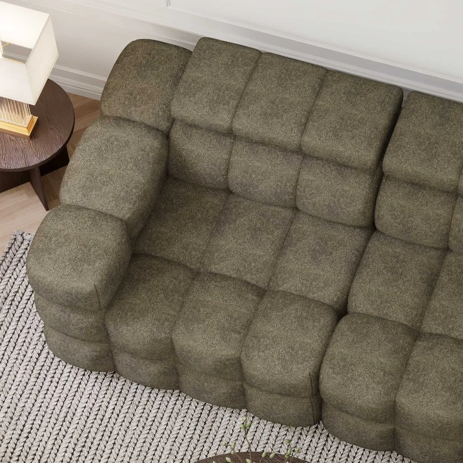 Soffa 2-sits 210cm Olivgrön - Paris