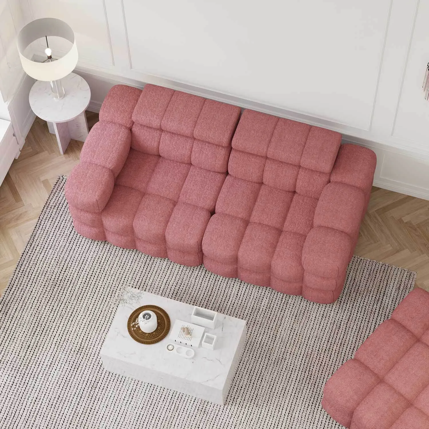 Soffa 2-sits 210cm Rosa  - Paris
