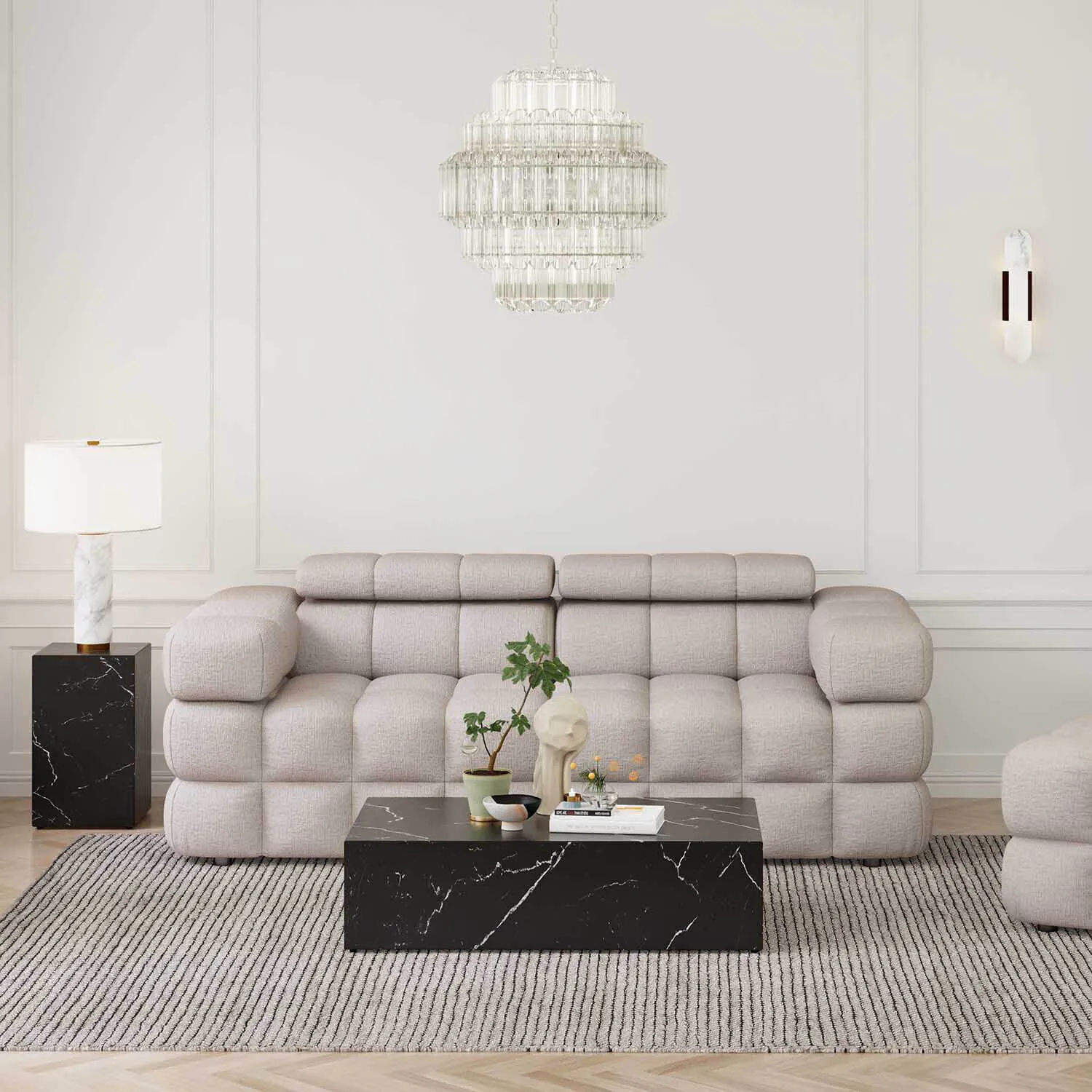 Soffa 2-sits 210cm Sand  - Paris