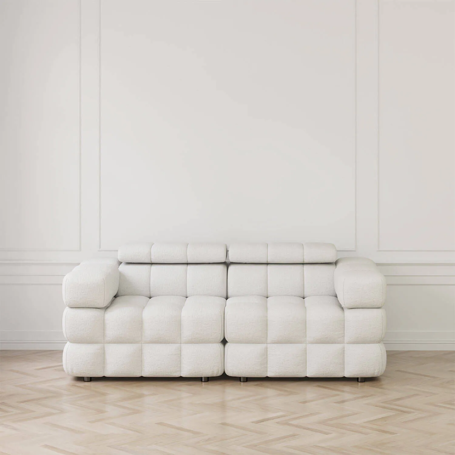Soffa 2-sits 210cm Vit  - Paris