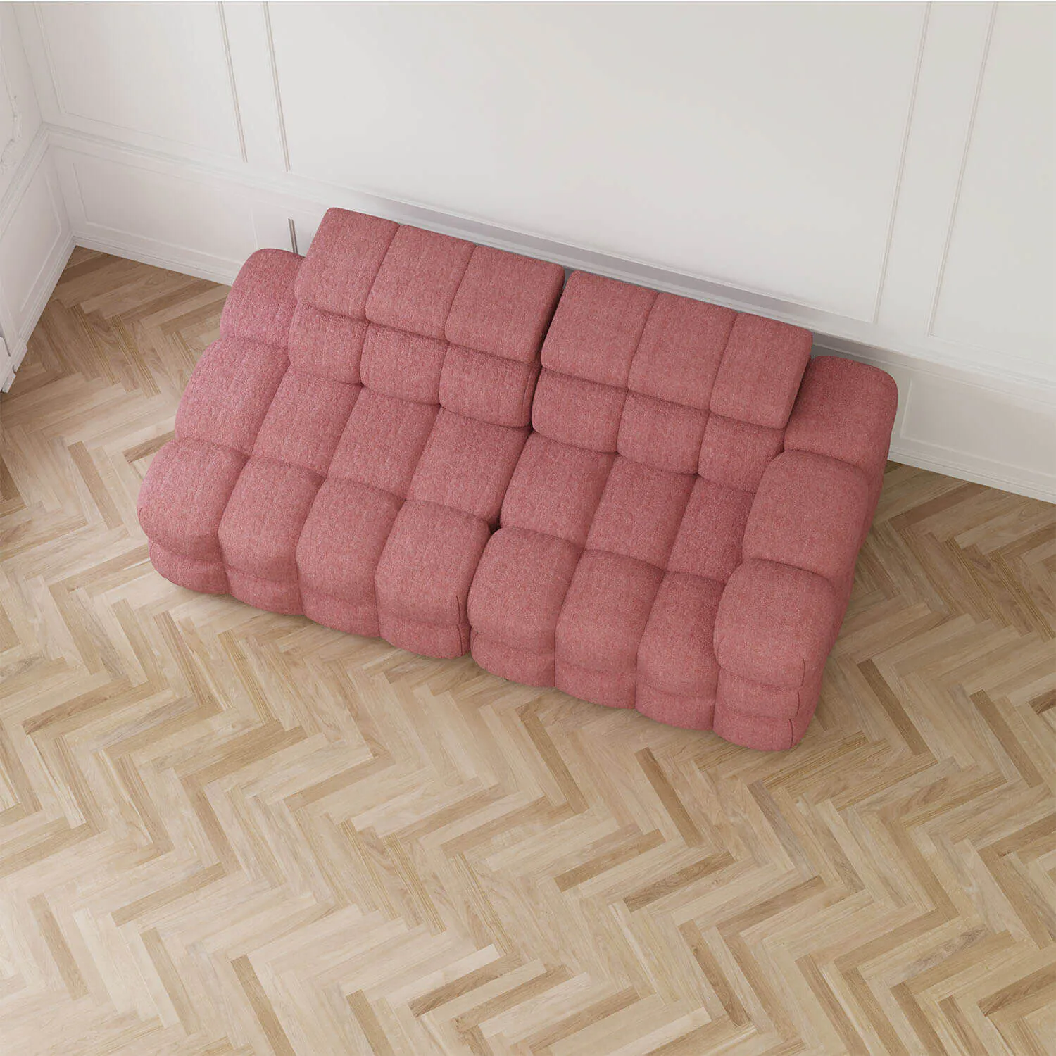 Soffa 2-sits 213cm Rosa Armstöd Höger - Paris