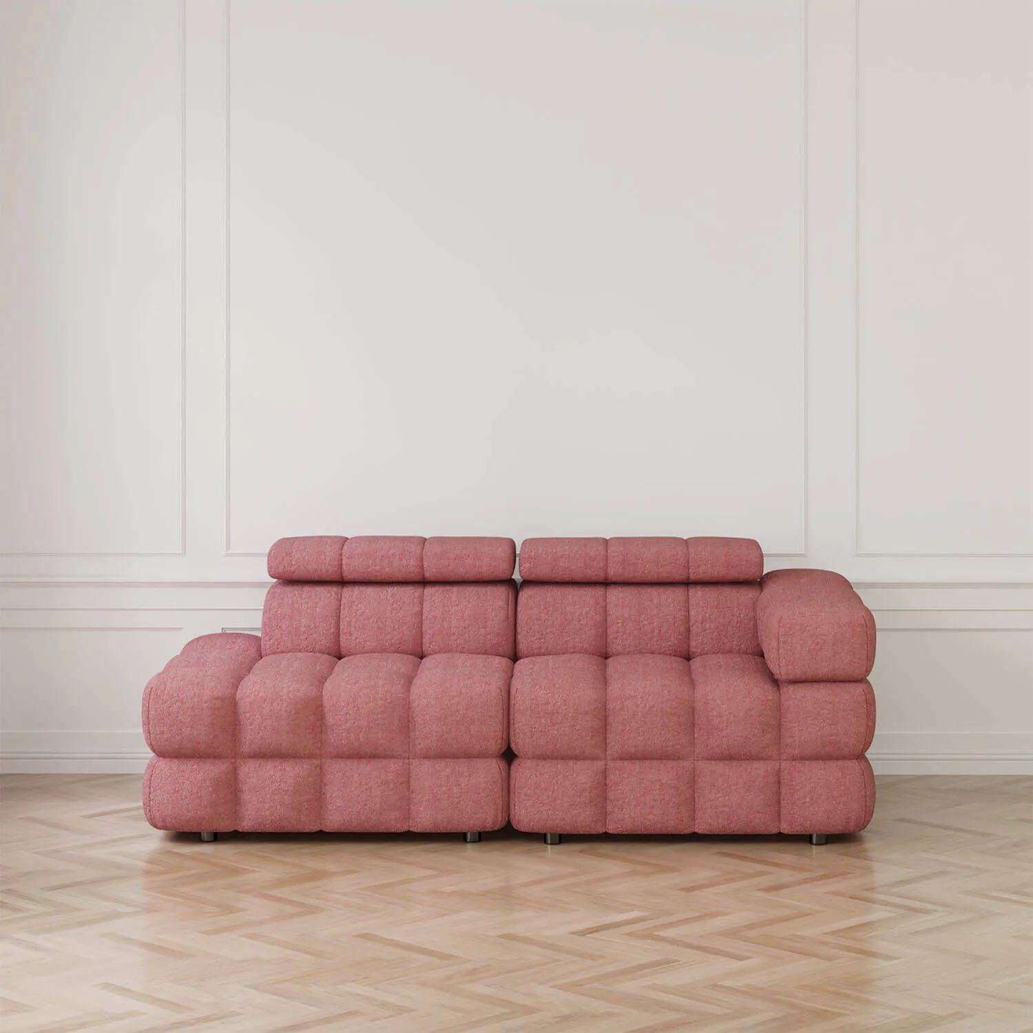 Soffa 2-sits 213cm Rosa Armstöd Höger - Paris