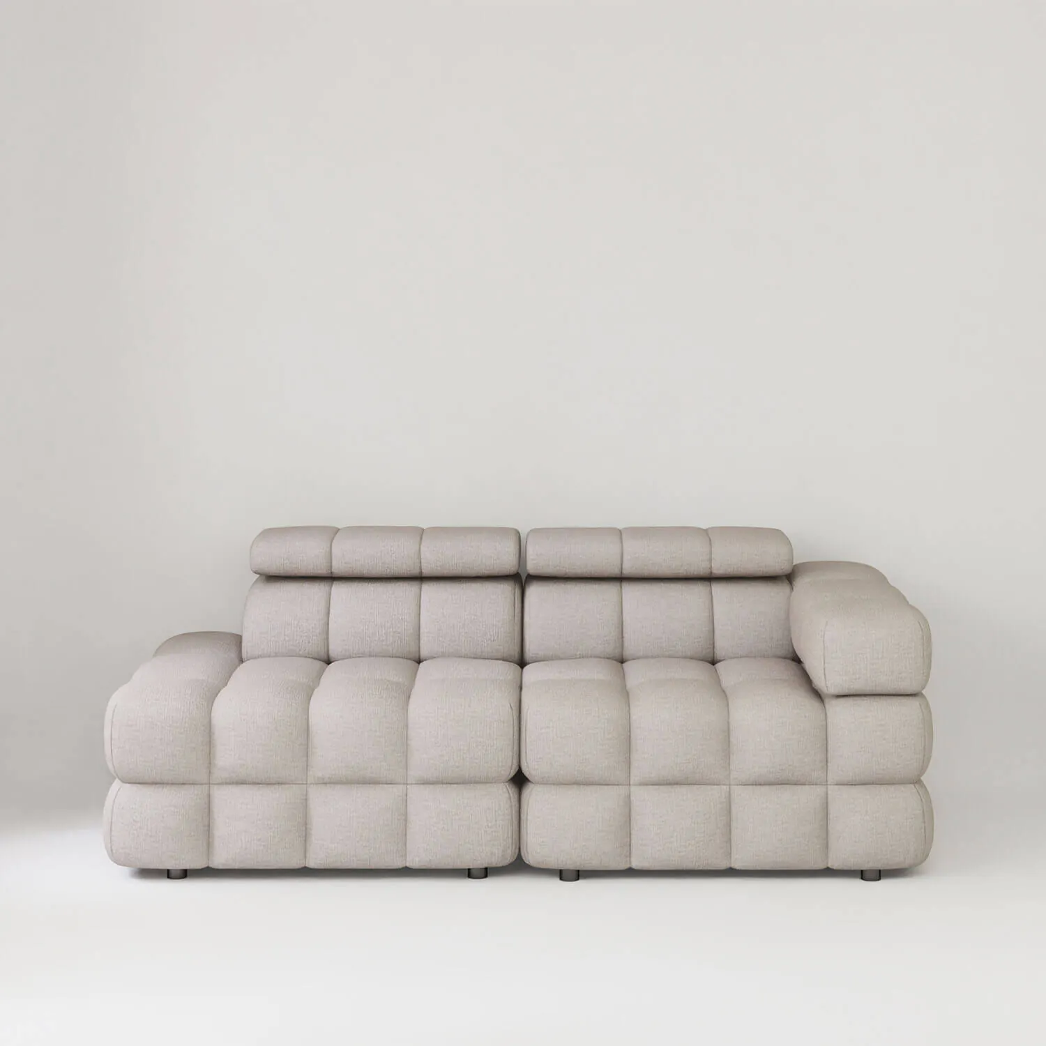 Soffa 2-sits 213cm Sand Armstöd Höger - Paris