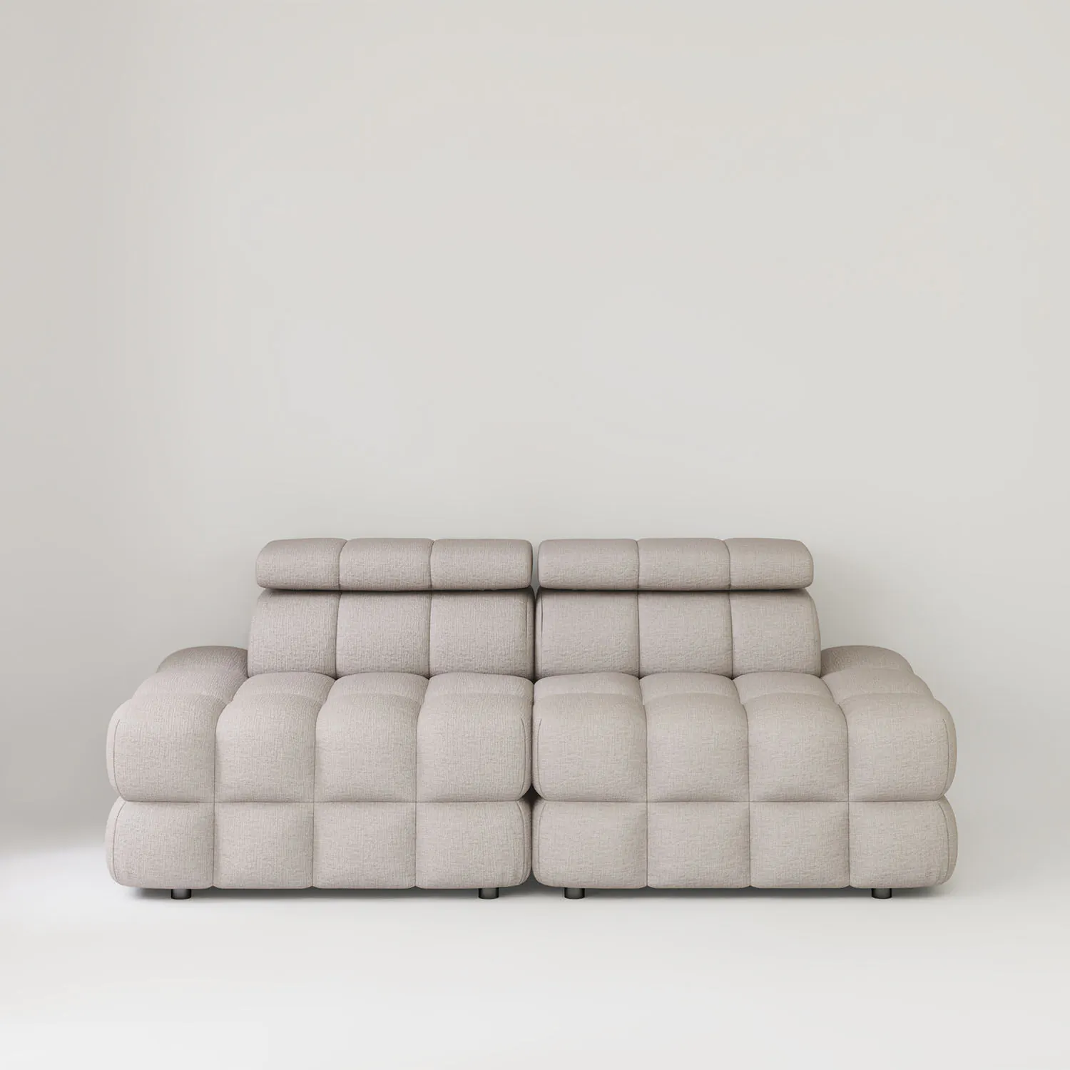 Soffa 2-sits 216cm Sand Utan Armstöd - Paris