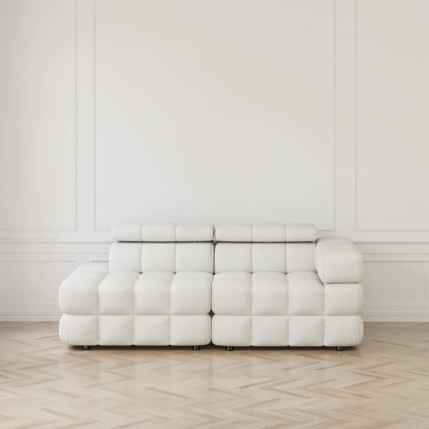 Soffa 2-sits 213cm Vit Armstöd Höger - Paris