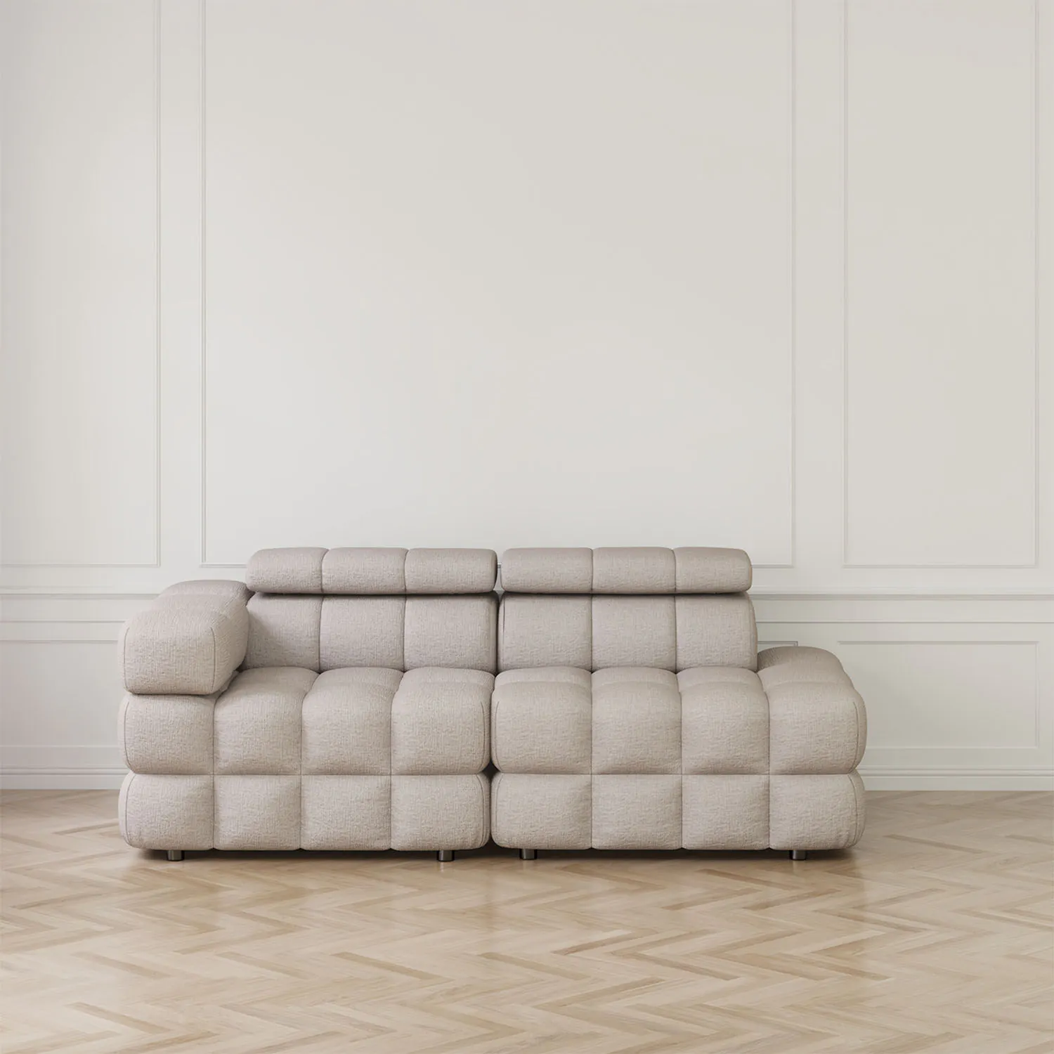 Soffa 2-sits 213cm Sand Armstöd Vänster - Paris