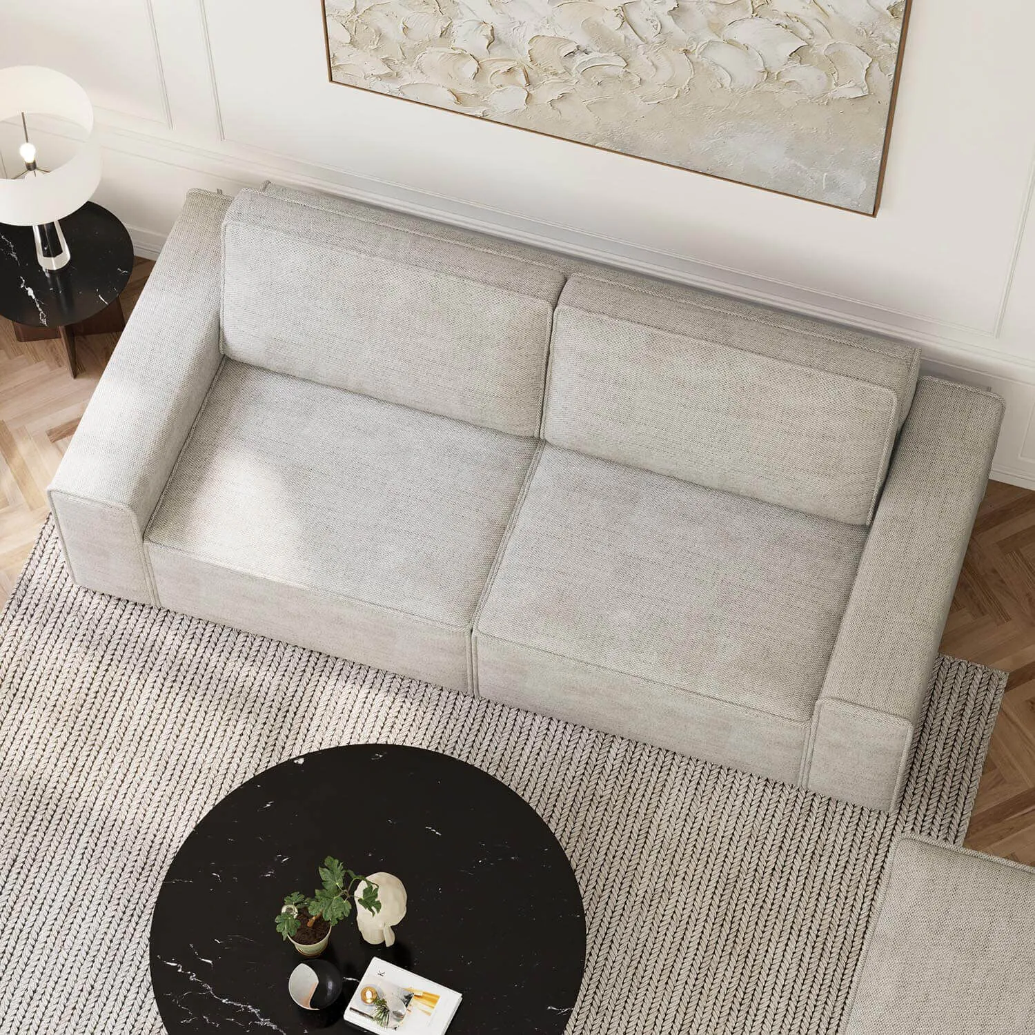 Soffa 3-sits 250cm Greige - Sydney