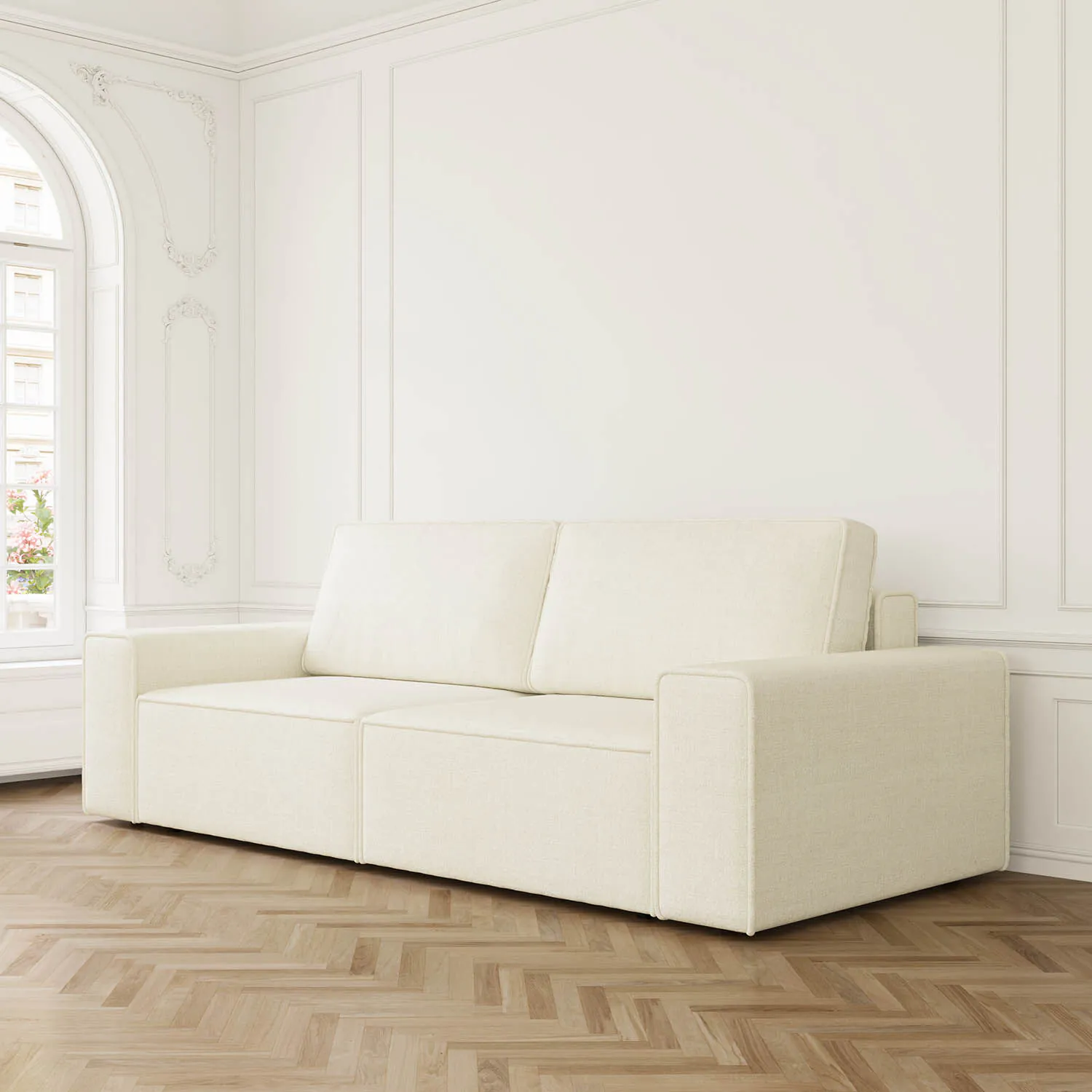 Soffa 3-sits 250cm Beige - Sydney