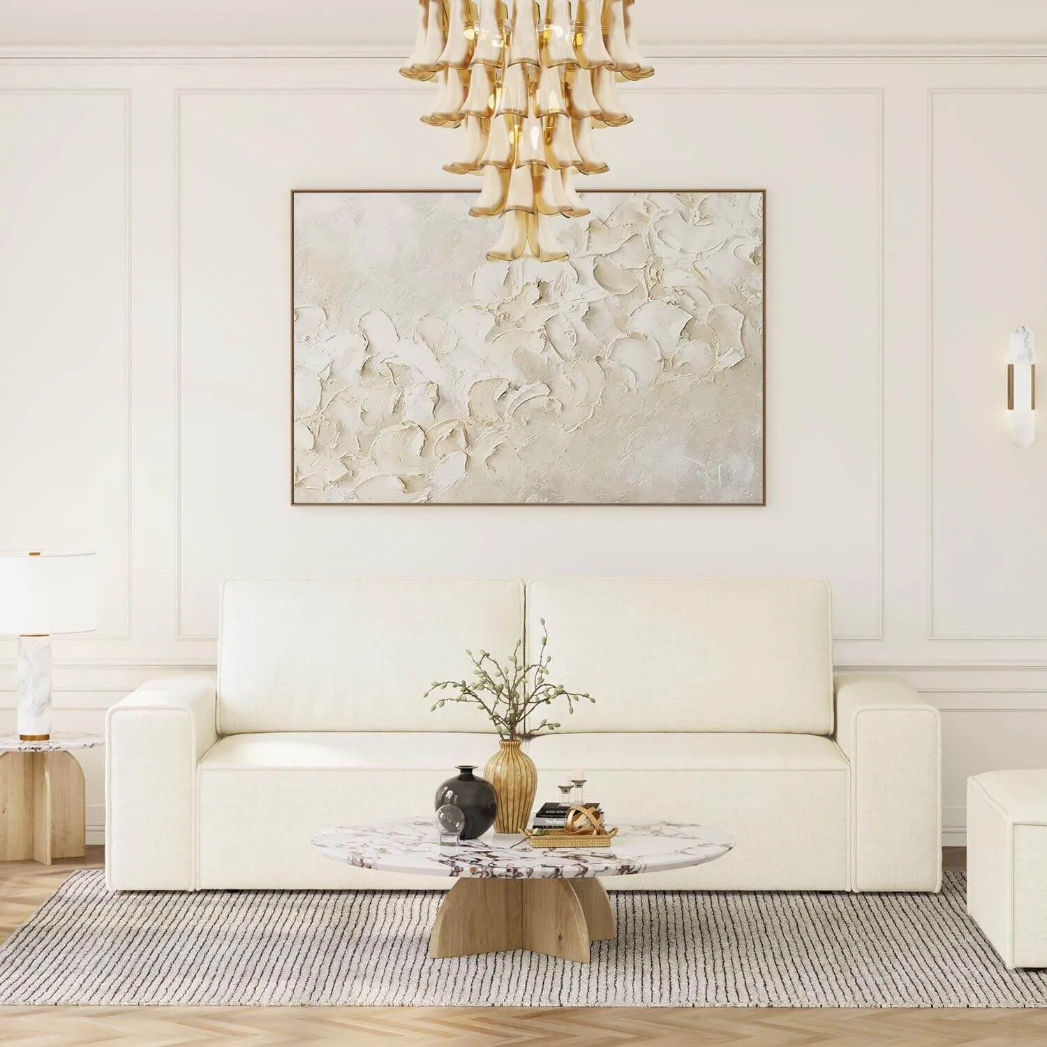 Soffa 3-sits 250cm Beige - Sydney