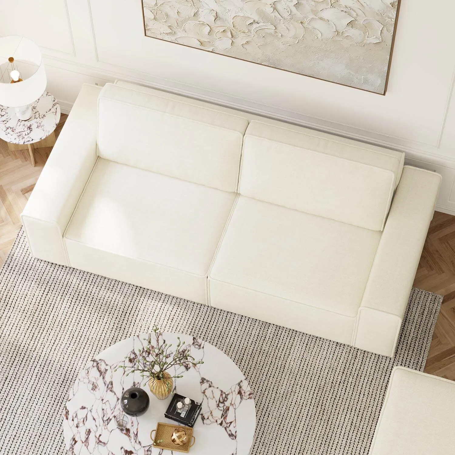 Soffa 3-sits 250cm Beige - Sydney