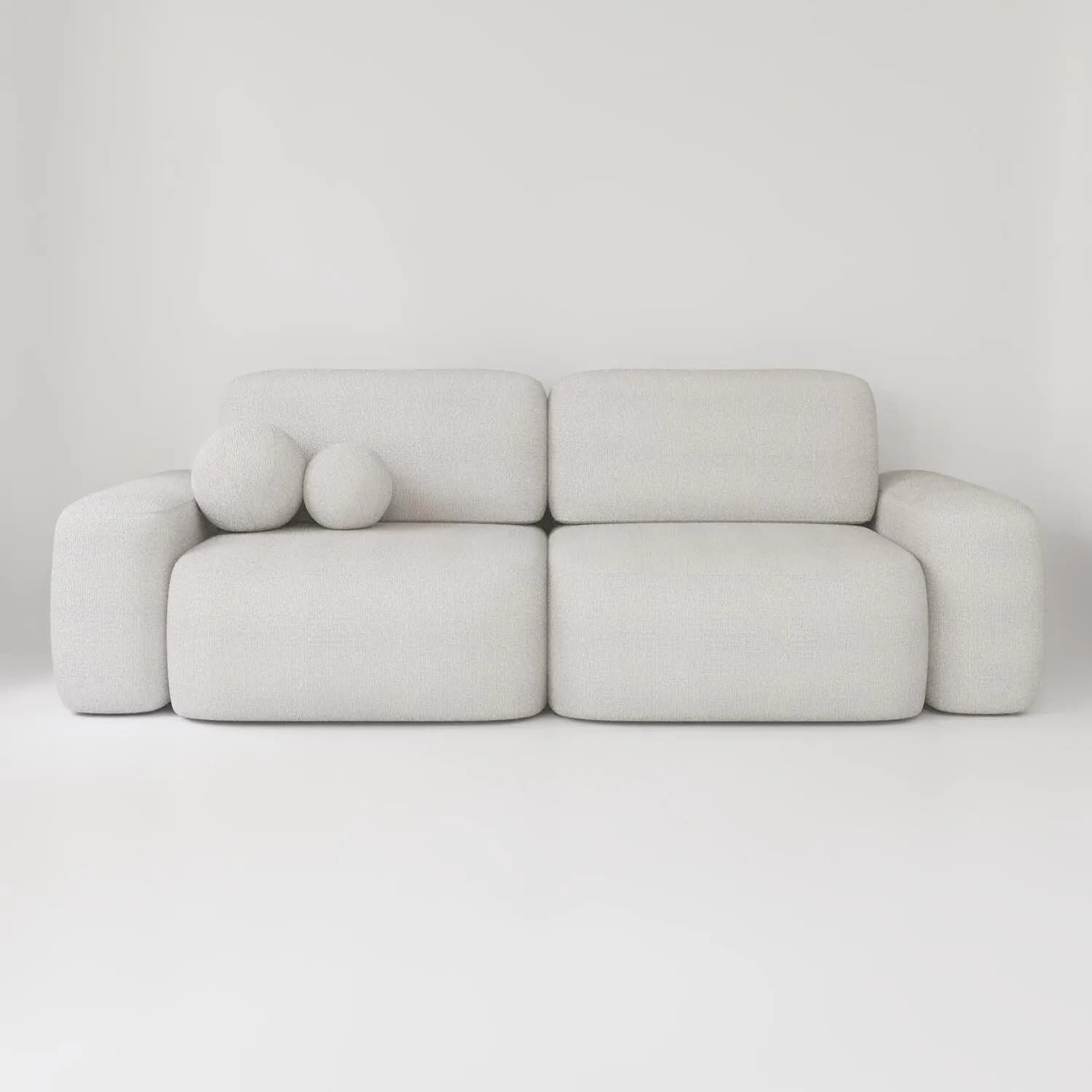 Soffa 3-sits 253cm Ivory - Huntington