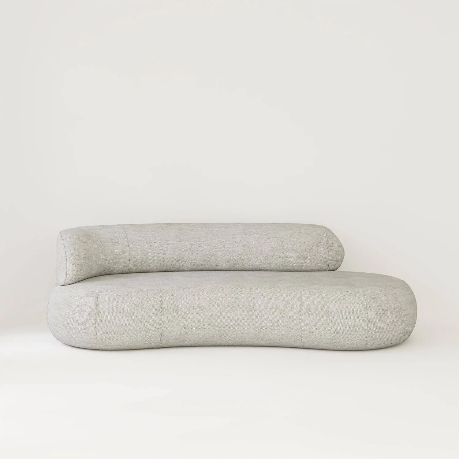 Soffa 3-sits 253cm Greige Armstöd Vänster - Malibu